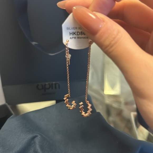 Authentic APM Rose Gold Ear String Set - Picture 3 of 10